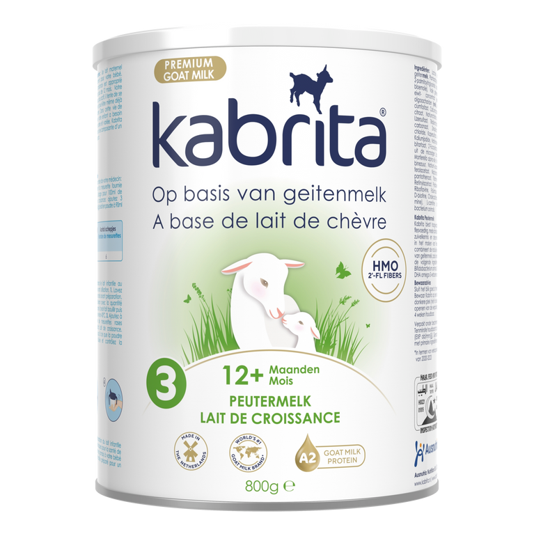 Kabrita 3, Mleko dla małych dzieci na bazie mleka koziego, 12m+, 800g 